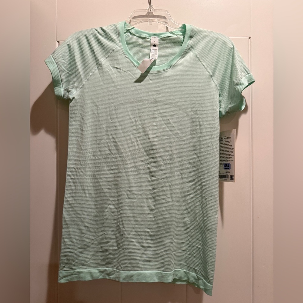 Lululemon Athletica Mint Green Swiftly Tech top